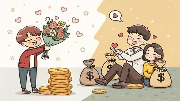 Respected but broke vs rich but looked down on question illustration