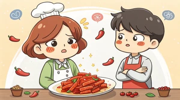 Giving up spicy food vs giving up sweets question illustration