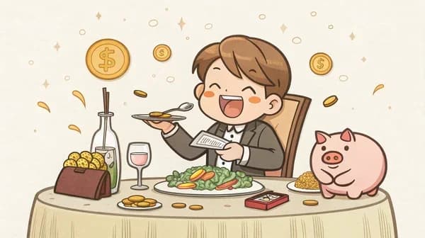 Delicious food but broke vs terrible food but rich question illustration
