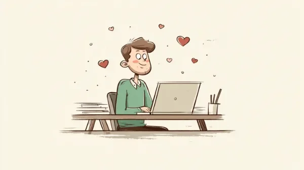 Job you hate that pays a lot vs job you love that pays little question illustration