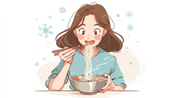 Spicy vs broth cold noodles question illustration