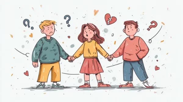 남사친과 여행 vs 전 남친과 술 질문 삽화
