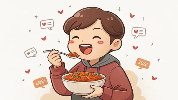 Only tteokbokki forever vs only fried chicken forever question illustration