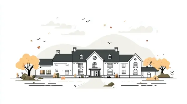 Casa con jardín en el campo vs estudio pequeño en la ciudad, ilustración de la pregunta