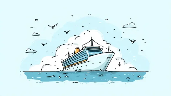Fin de semana con tu pareja vs crucero de lujo con amigos, ilustración de la pregunta